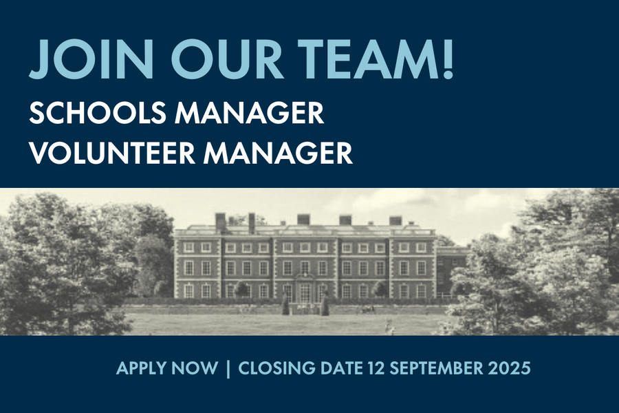 Light Blue text reads Join Our Team!  Schools Manager and Volunteer Manager.  Apply Now | Closing Date 12 September 2025